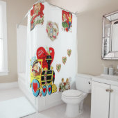 Valentijnsdag Shower Curtain Douchegordijn (In situ)