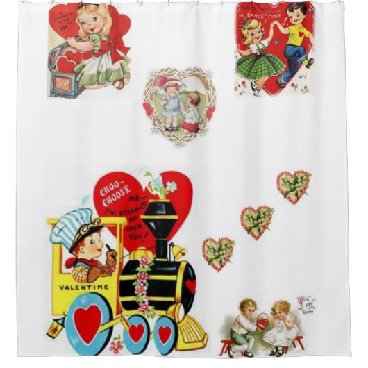 Valentijnsdag Shower Curtain Douchegordijn (Voorkant)