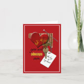 Valentijnsdag sleutel tot mijn hart kaart (Voorkant)