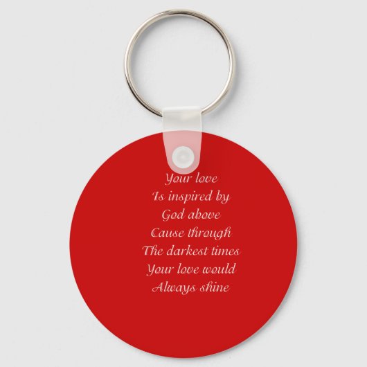 Valentijnsdag Sleutelhanger (Voorkant)