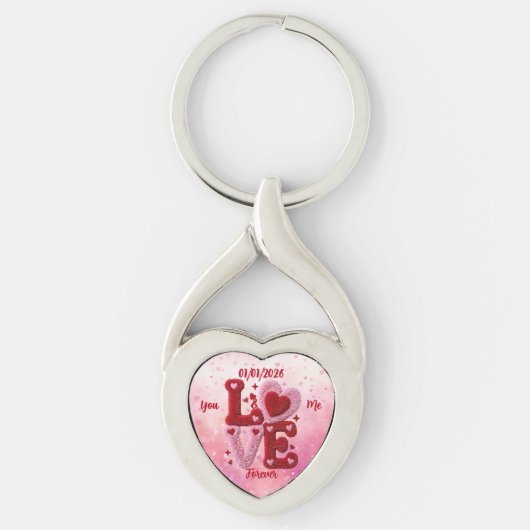 Valentijnsdag Sleutelhanger (Voorkant)