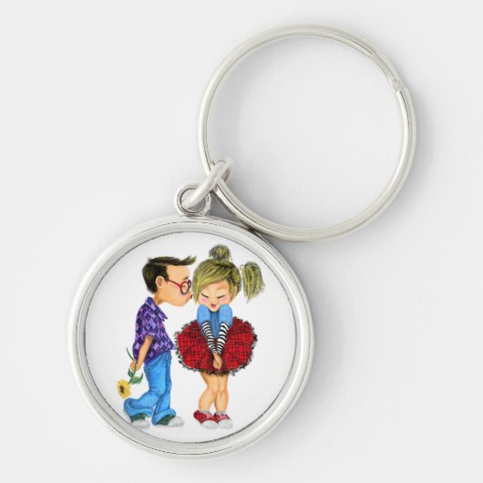 Valentijnsdag Sleutelhanger Gift Romantic Couple L (Voorkant)