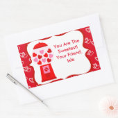 Valentijnsdag Snoep Gumball Sticker Kinder (Envelop)