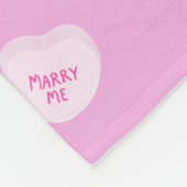 Valentijnsdag Snoep Hart Patroon Fleece Deken (Hoek)