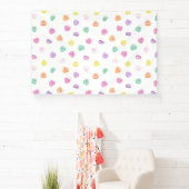 Valentijnsdag Snoep Hart Patroon Spandoek (Insitu)