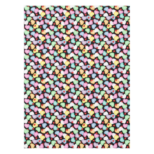 Valentijnsdag Snoep Hart Patroon Tafelkleed (Voorkant)