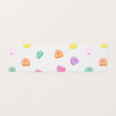 Valentijnsdag Snoep Hart Patroon Visitekaartjes (Buitenkant ongevouwen)