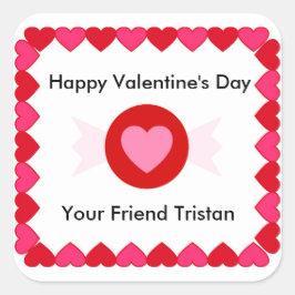 Valentijnsdag Snoep Sticker