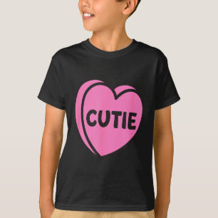 Valentijnsdag Snoep Zoete Hartjes Liefde Schatje T-shirt