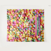 Valentijnsdag Snoephartjes | Foto Achtergrond Wandkleed (Voorkant (horizontaal))