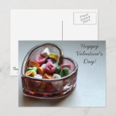 Valentijnsdag Snoepjes Feestdagenkaart (Voorkant / Achterkant)