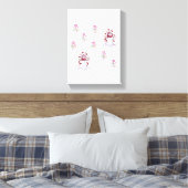 Valentijnsdag Snowman met verrekend Canvas Afdruk (Insitu (Slaapkamer))