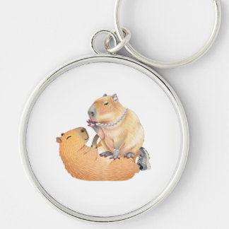 Valentijnsdag speciale capibara sleutelhanger