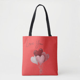 Valentijnsdag speciale hartentote draagtas
