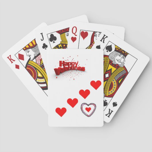 Valentijnsdag Speelkaarten Deck (Achterkant)
