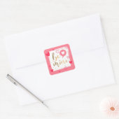 Valentijnsdag Square Sticker (Envelop)