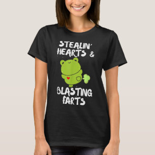 Valentijnsdag Steelt Hart Ontploffende Design T-shirt