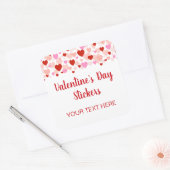 Valentijnsdag Sticker Labels met Hartgrens (Envelop)