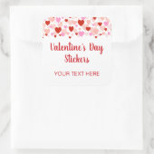 Valentijnsdag Sticker Labels met Hartgrens (Tas)