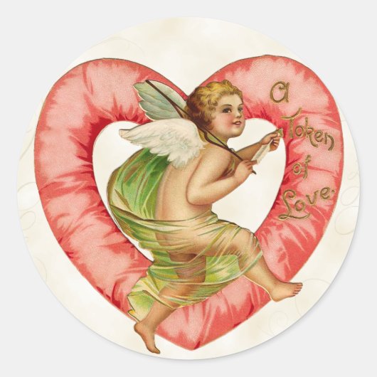  Valentijnsdag Stickers Cherub (Voorkant)