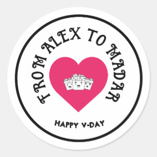  Valentijnsdag Stickers - Happy Vale