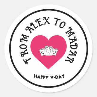  Valentijnsdag Stickers - Happy Vale