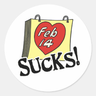Valentijnsdag Sucks Stickers