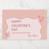 Valentijnsdag Sweet Voedselcontainer Etiket (Enkel label)