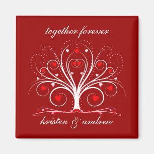 Valentijnsdag Sweethearts Tree Magnet Magneet