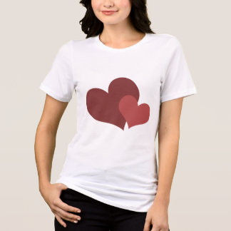 Valentijnsdag T-shirt Hart Ontwerp voor Vrouwen