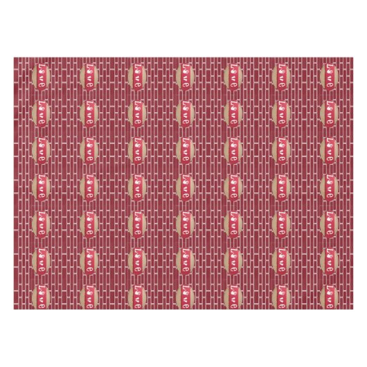 Valentijnsdag Tablecloth Tafelkleed (Voorkant (Horizontaal))