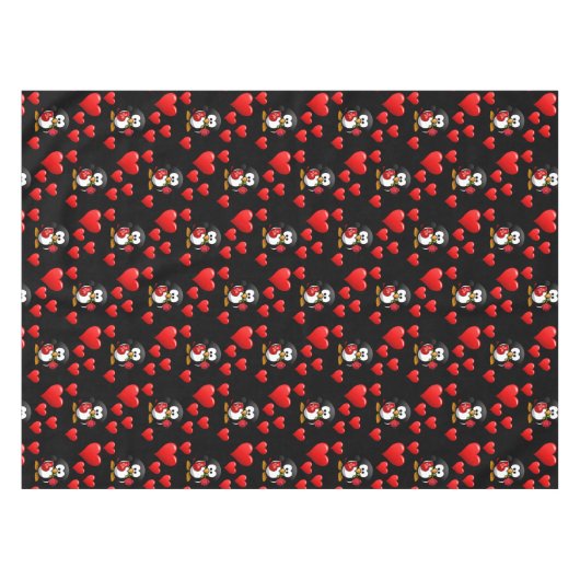 Valentijnsdag Tablecloth Tafelkleed (Voorkant (Horizontaal))