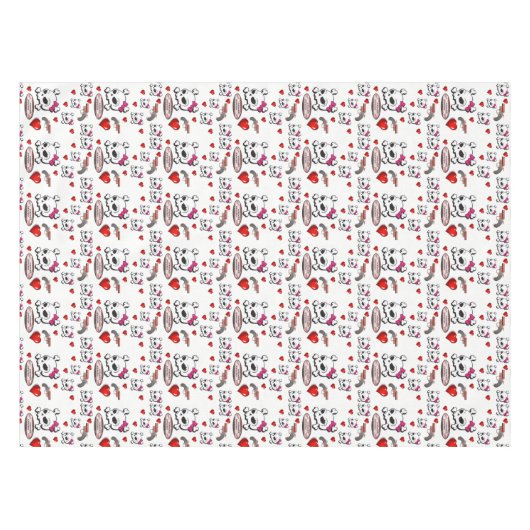 Valentijnsdag Tablecloth Tafelkleed (Voorkant (Horizontaal))