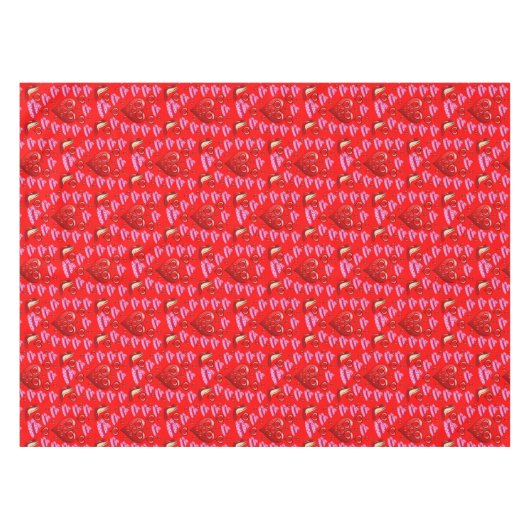 Valentijnsdag Tablecloth Tafelkleed (Voorkant (Horizontaal))