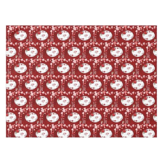 Valentijnsdag Tablecloth Tafelkleed (Voorkant (Horizontaal))