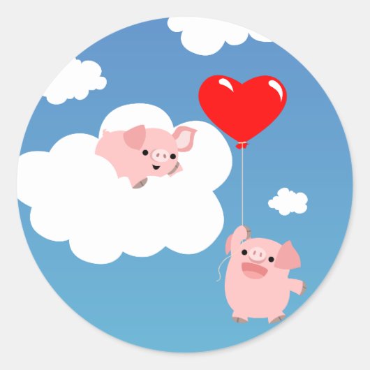 Valentijnsdag: The Wings of Love sticker (Voorkant)