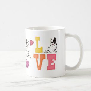 Valentijnsdag Thema Franse Bulldog Hond Liefhebber Koffiemok