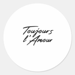 Valentijnsdag - Toujours L'Amour Ronde Sticker