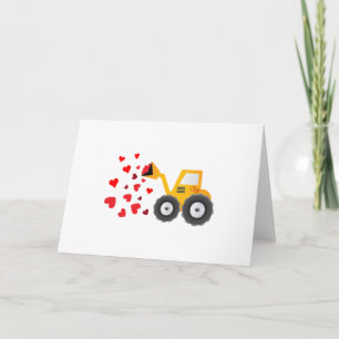 Valentijnsdag Tractor Hearts Gift Kinder Boys Feestdagen Kaart