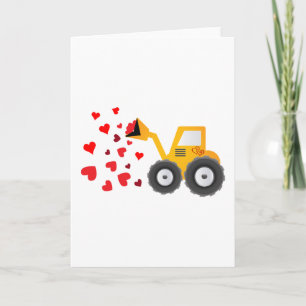 Valentijnsdag Tractor Hearts Gift Kinder Boys Feestdagen Kaart