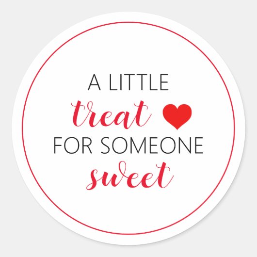 Valentijnsdag Treat Label (Voorkant)