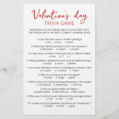 Valentijnsdag Trivia Game met Antwoorden (Voorkant)