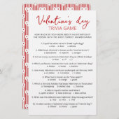 Valentijnsdag Trivia Game met Antwoorden (Voorkant / Achterkant)