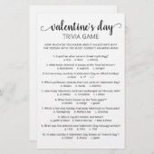 Valentijnsdag Trivia Game met Antwoorden (Voorkant / Achterkant)