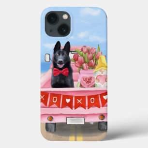 Valentijnsdag Truck Hearts van Shepherd Dog iPhone 13 Hoesje