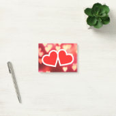 Valentijnsdag Two Hearts Love Post-it® Notes (Kantoor)