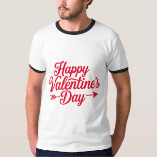 Valentijnsdag typografie uitspraken t-shirt