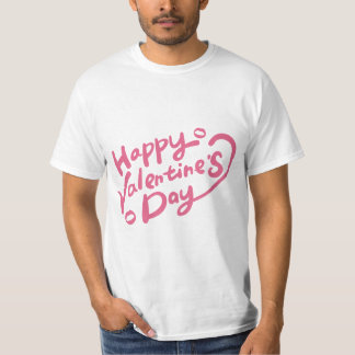 Valentijnsdag typografie uitspraken t-shirt