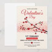 Valentijnsdag Uitnodiging Flyer (Voorkant / Achterkant)