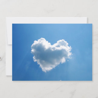 Valentijnsdag Uitnodiging met Cloud Formed Heart